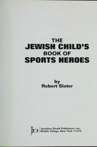 Cover of The Jewish Child's Book of Sports Heroes