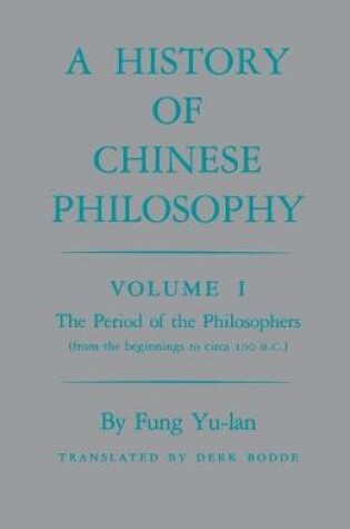 Cover of History of Chinese Philosophy, Volume 1