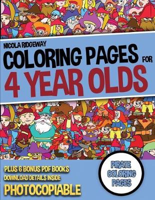 Book cover for Pirate Coloring Pages (Coloring Pages for 4 Year Olds)