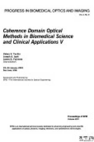 Cover of Coherence Domain Optical Methods Biomedical Scienc