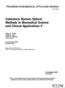 Cover of Coherence Domain Optical Methods Biomedical Scienc