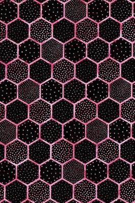 Cover of Journal Notebook Polka Dots and Hexagons Pattern 7