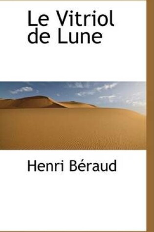 Cover of Le Vitriol de Lune