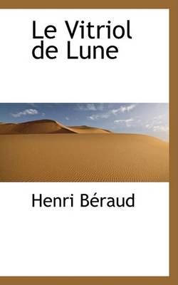 Book cover for Le Vitriol de Lune