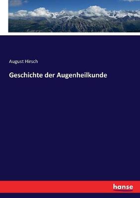 Book cover for Geschichte der Augenheilkunde