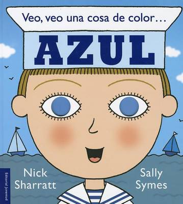 Book cover for Veo, veo una cosa de color... azul