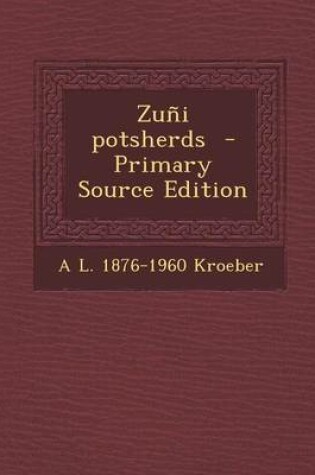 Cover of Zuni Potsherds