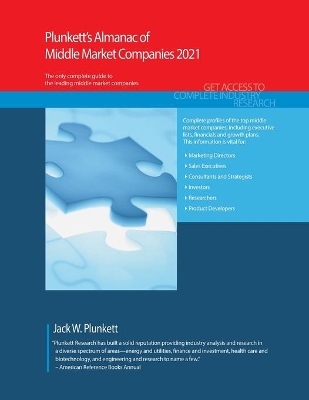 Book cover for Plunkett's Almanac of Middle Market Companies 2021