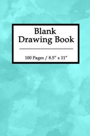 Cover of Blank Drawing Book-Blue