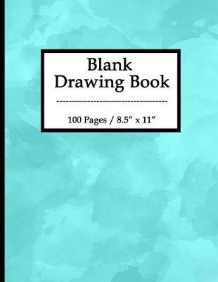 Book cover for Blank Drawing Book-Blue