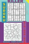 Book cover for Killer sudoku and Kin-kon-kan medium - hard levels.