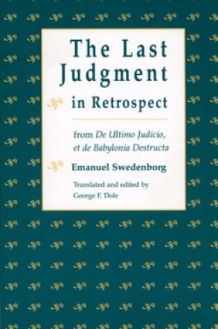 Cover of Last Judgment in Retrospect