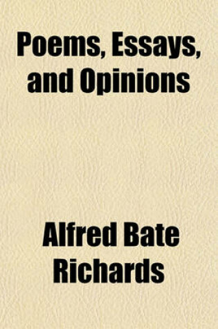 Cover of Poems, Essays and Opinions (Volume 2)