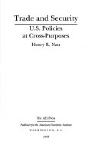 Cover of Trade and Security