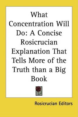 Book cover for What Concentration Will Do