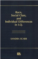 Book cover for Race, Social Class, and individual Differences in I.q.