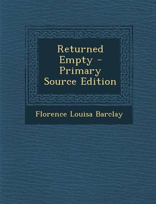 Book cover for Returned Empty - Primary Source Edition