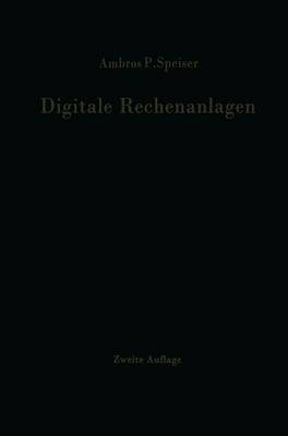 Book cover for Digitale Rechenanlagen