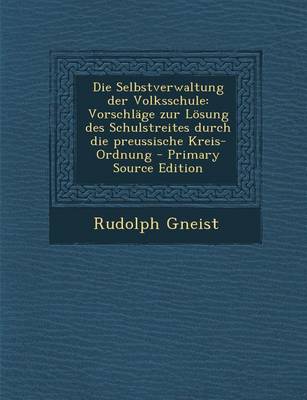 Book cover for Die Selbstverwaltung Der Volksschule