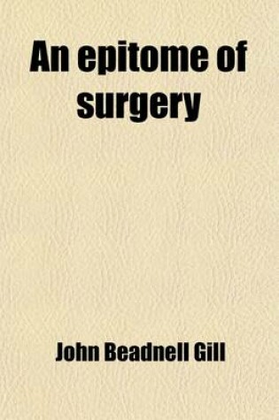 Cover of An Epitome of Surgery