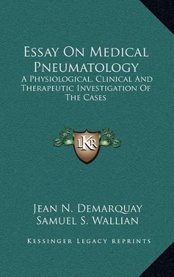 Cover of Essay on Medical Pneumatology