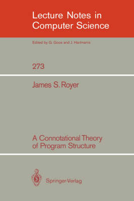 Cover of A Connotational Theory of Program Structure