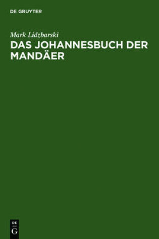 Cover of Das Johannesbuch der Mandaer