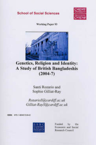 Cover of Genetics, Religion and Identity