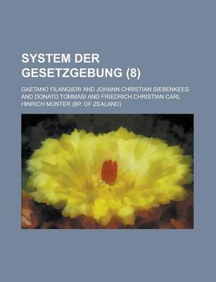 Book cover for System Der Gesetzgebung (8 )