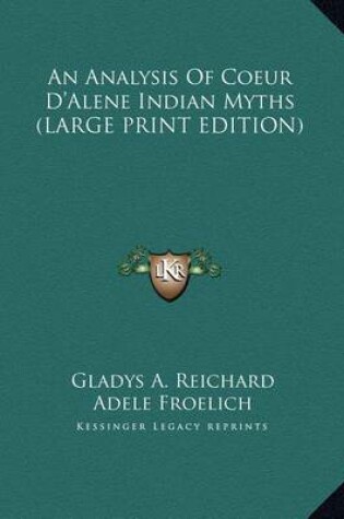 Cover of An Analysis of Coeur D'Alene Indian Myths