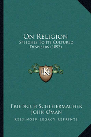 Cover of On Religion on Religion