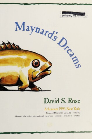 Cover of Maynard's Dreams