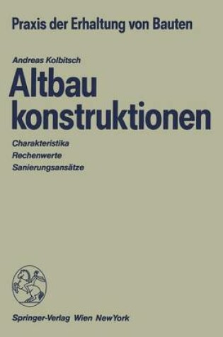 Cover of Altbaukonstruktionen