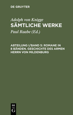 Book cover for Samtliche Werke, Abteilung I/Band 5, Romane in 8 Banden. Geschichte des armen Herrn von Mildenburg