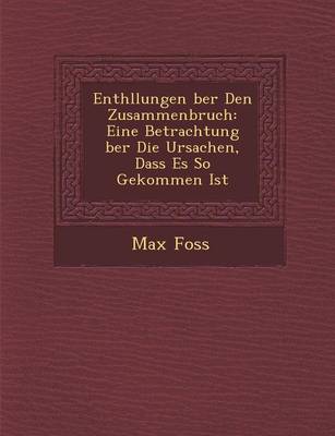 Book cover for Enth Llungen Ber Den Zusammenbruch