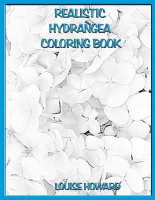 Book cover for Realistic Hydrangea Coloring Book