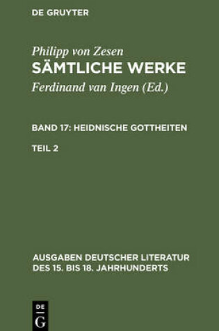 Cover of Samtliche Werke. Bd 17