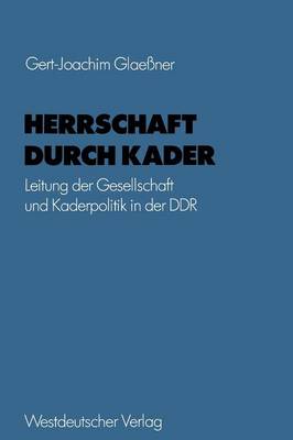 Book cover for Herrschaft Durch Kader