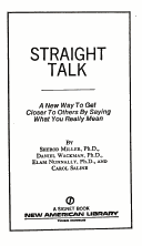 Book cover for Straight Talk