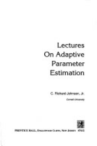 Cover of Lectures on Adaptive Parameter Estimation