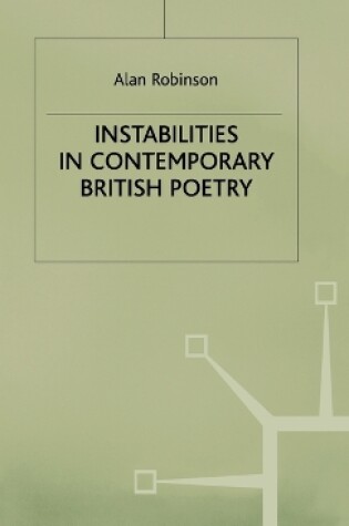 Cover of Instabilities in Contemporary British Poetry