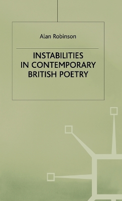Book cover for Instabilities in Contemporary British Poetry