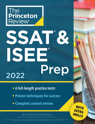 Book cover for Princeton Review SSAT and ISEE Prep, 2022