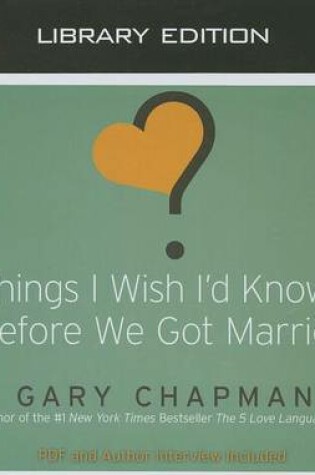 Cover of Things I Wish I'd Known Before We Got Married (Library Edition)
