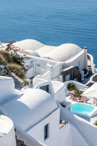 Cover of Website Password Organizer Looking Down from a Room in Santorini, Greece