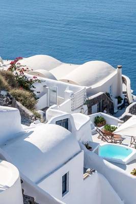 Book cover for Website Password Organizer Looking Down from a Room in Santorini, Greece