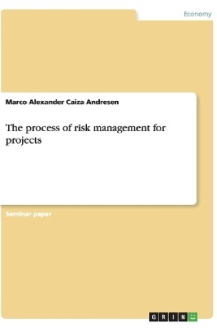 Cover of The process of risk management for projects