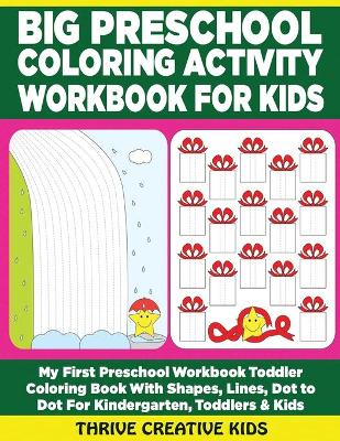 Book cover for Big Preschool Coloring Activity Workbook For Kids