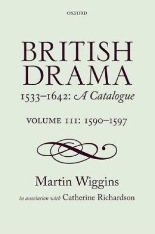 Cover of British Drama 1533-1642: A Catalogue