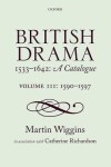 Book cover for British Drama 1533-1642: A Catalogue